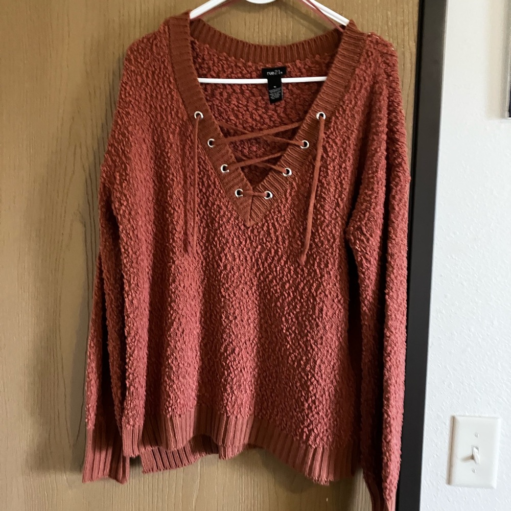 Size medium brick red sweater